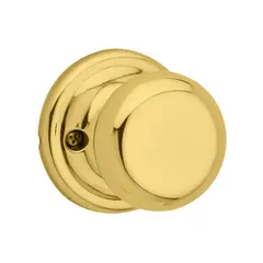 Kwikset CP788J-3 Clear Pack Juno Knob Half Dummy Bright Brass Finish