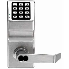 Alarm Lock DL2700IC26D Non-Weatherized Trilogy Electronic Digital Lever Lock with Interchangeable Core for  Prep Satin Chrome Finish