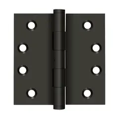 Deltana DSB410B 4" x 4" Square Hinge; Oil Rubbed Bronze Finish