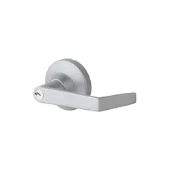 Dexter Commercial ED1500TNLRKDCSP28 Night Latch Key in Lever Exit Device Trim with Regular Lever and C Keyway Aluminum Finish