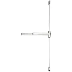 Von Duprin EL9927EO26D3 Electric Latch Retraction 3' Grooved Case Surface Vertical Rod Exit Device; 626 Satin Chrome Finish