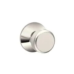 Schlage Residential F10BWE618 Bowery Knob Passage Lock with 16080 Latch and 10027 Strike Bright Nickel Finish