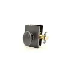 Schlage Residential F10SIE622CEN Siena Knob with Century Rose Passage Lock with 16080 Latch and 10027 Strike Matte Black Finish