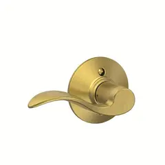 Schlage Residential F170ACC608LH Left Hand Accent Lever Half Dummy Satin Brass Finish