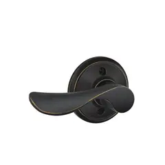 Schlage Residential F170CHP716LH Left Hand Champagne Lever Half Dummy Aged Bronze Finish