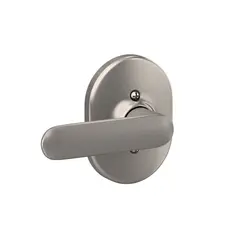 Schlage Residential F170DAV619RMN Davlin Lever with Remsen Rose Half Dummy Satin Nickel Finish