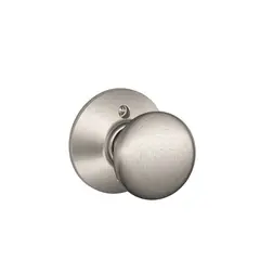 Schlage Residential F170PLY619 Plymouth Knob Half Dummy Satin Nickel Finish