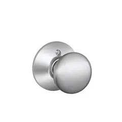 Schlage Residential F170PLY626 Plymouth Knob Half Dummy Satin Chrome Finish