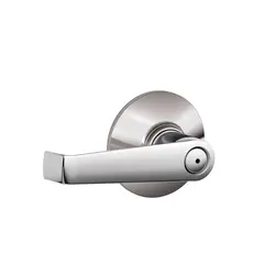 Schlage Residential F40ELA625 Elan Lever Privacy Lock with 16080 Latch and 10027 Strike Bright Chrome Finish