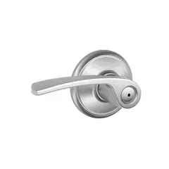 Schlage Residential F40MER626 Merano Lever Privacy Lock with 16080 Latch and 10027 Strike Satin Chrome Finish