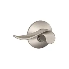 Schlage Residential F59SAC619RH Right Hand Sacramento Lever Interior Active Trim with 12326 Latch and 10269 Strikes Satin Nickel Finish