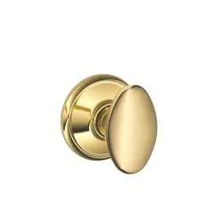 Schlage Residential F59SIE605 Siena Knob Interior Active Trim with 12326 Latch and 10269 Strikes Bright Brass Finish