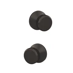 Schlage Residential FC21BWE716KIN Schlage Custom  Bowery Knob with Kinsler Rose Passage and Privacy Lock with 16600 Latch and 10027 Strike Aged Bronze Finish