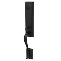 Schlage Residential FCT92ADD622 Schlage Custom  Custom 3/4 Trim Addison Dummy Exterior Handleset Only Matte Black Finish