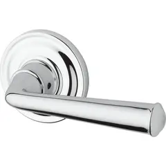 Baldwin FDFEDTRR260 Full Dummy Federal Lever and Traditional Round Rose Bright Chrome Finish