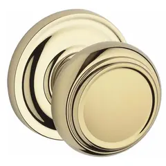 Baldwin FDTRATRR003 Full Dummy Traditional Knob and Traditional Round Rose Lifetime Brass Finish