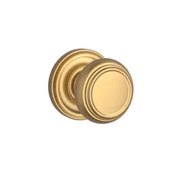 Baldwin FDTRATRR044 Full Dummy Traditional Knob and Traditional Round Rose Lifetime Satin Brass Finish