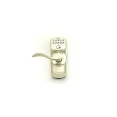 Schlage Residential FE595PLY619ACC Plymouth with Accent Lever Entry Flex Lock Electronic Keypad with 16211 Latch and 10063 Strike Satin Nickel Finish