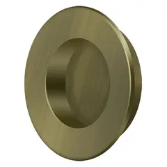 Deltana FP178U5 1-7/8" Round Flush Pull Antique Brass Finish