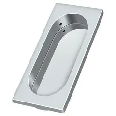 Deltana FP4134U26 Flush Pull; Large; 4" x 1-5/8" x 3/8"; Bright Chrome Finish