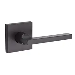 Baldwin HDSQURCSR112 Half Dummy Right Hand Square Lever and Contemporary Square Rose Venetian Bronze Finish