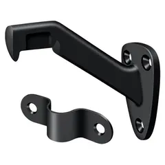 Deltana HRB325U19 Hand Rail Brackets; 3-5/16" Projection; Black Finish