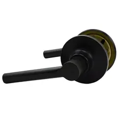 Schlage Residential - J Series J10BRW622 Broadway Lever Passage Lock with 16254 Latch and 10101 Strike Matte Black Finish