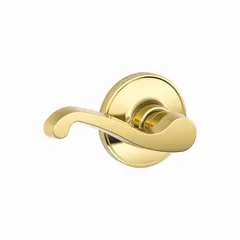 Schlage Residential - J Series J10LAS605 Passage Lock LaSalle Lever with 16254 Latch and 10101 Strike Bright Brass Finish