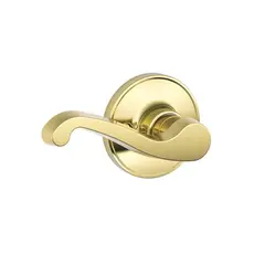 Schlage Residential - J Series J170LAS605LH Left Hand Half Dummy Lock LaSalle Lever Bright Brass Finish