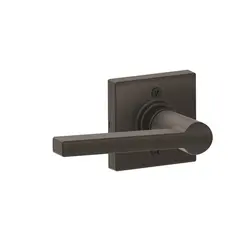 Schlage Residential - J Series J170SOL622COL Half Dummy Lock Solstice Lever with Collins Rose Matte Black Finish