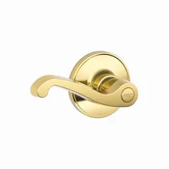 Schlage Residential - J Series J40LAS605 Privacy Lock LaSalle Lever with 16254 Latch and 10101 Strike Bright Brass Finish