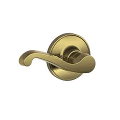 Schlage Residential - J Series JH59LAS609LH Interior Active Handleset Trim LaSalle Lever with 16258 Latches and 10268 Strikes Antique Brass Finish