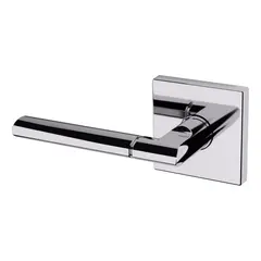 Baldwin L021260LDM Preconfigured L021 Lever with R017 Rose Left Hand Half Dummy Lock Bright Chrome Finish