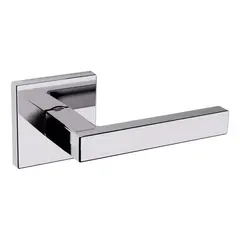 Baldwin L023260RDM Preconfigured L023 Lever with R017 Rose Right Hand Half Dummy Lock Bright Chrome Finish