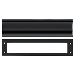 Deltana MS0030U19 Mail Slot; Heavy Duty; Black Finish