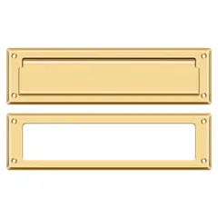 Deltana MS211CR003 Mail Slot 13-1/8" with Interior Frame; Lifetime Brass Finish