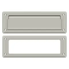 Deltana MS626U15 Mail Slot 8-7/8" with Interior Frame; Satin Nickel Finish