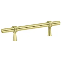 Deltana P311U3 Adjustable Pull 6-1/2"; Bright Brass Finish