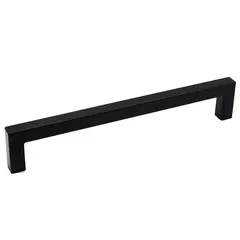 Pride Industrial PA56012BK 12" Center to Center Modern Square Appliance Pull Matte Black Finish