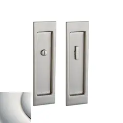 Baldwin PD005055PRIV Large Santa Monica Privacy Set 2-1/2" Backset Sliding Door Lock Lifetime Bright Nickel Finish