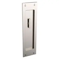 Baldwin PD005056PRIV Large Santa Monica Privacy Set 2-1/2" Backset Sliding Door Lock Lifetime Satin Nickel Finish