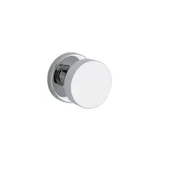 Baldwin PSCONCRR260 Passage Contemporary Knob with Contemporary Round Rose with 6AL Latch and Dual Strike Bright Chrome Finish