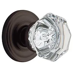 Baldwin 5080102MR Pair 5080 Knob Less Rose Oil Rubbed Bronze Finish