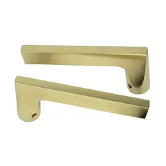 Baldwin 5162044MR Pair 5162 Lever Less Rose Lifetime Satin Brass Finish