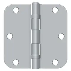 Deltana S35R5BB26D 3-1/2" x 3-1/2" x 5/8" Radius Hinge; Ball Bearing; Satin Chrome Finish