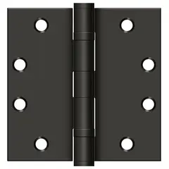 Deltana S45BBU10B 4-1/2" x 4-1/2" Square Hinge; Heavy Duty; Ball Bearings; Oil Rubbed Bronze Finish