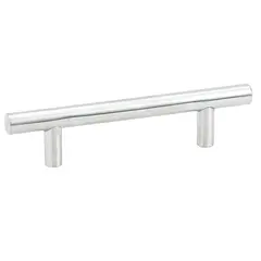 Emtek S62003SS Bar Cabinet Pull with 3-1/2" Center To Center Brushed Stainless Steel Finish