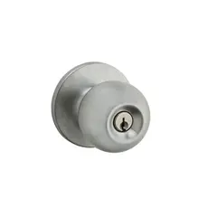 Safelock SK5000RG-26D Regina Knob Entry Lock with 4AL Latch and RCS Strike Satin Chrome Finish