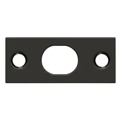 Deltana SP12EFB10B Strike Plate For Extension Flush Bolt; Oil Rubbed Bronze Finish