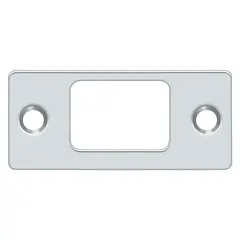 Deltana SP2753U26 Strike Plate; Deadbolt; 2-3/4" x 1-1/4"; Bright Chrome Finish